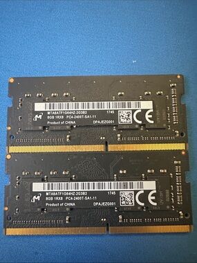 16GB DDR4-2400 SODIMM Laptop Memory Module - Black (8GB x2)